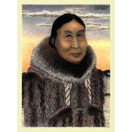 A print of an Inuit woman