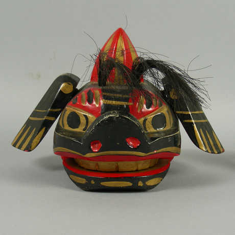 A mingei dog folk toy. 