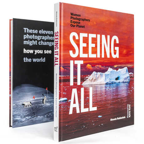2 copies of Seeing It All book showing front and back cover