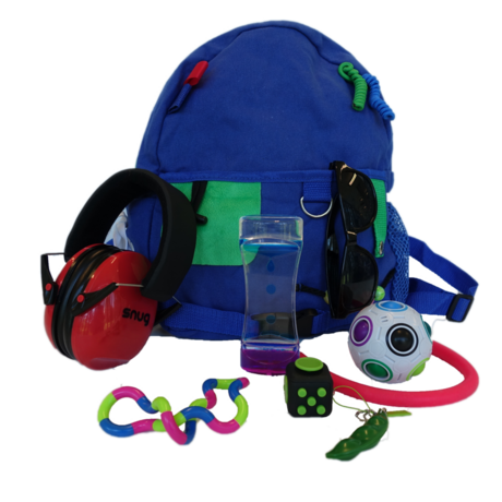 New Sensory Kit backpacks available at the Academy for guests with sensory sensitivities