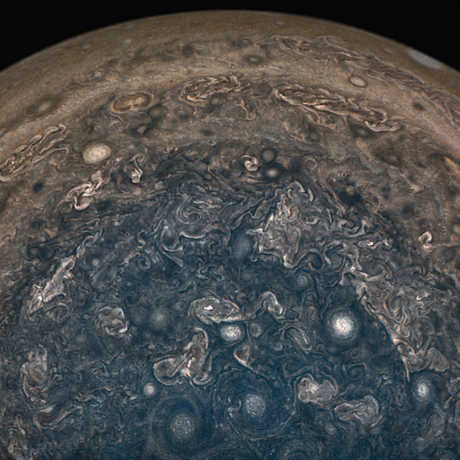 Juno image of Jupiter