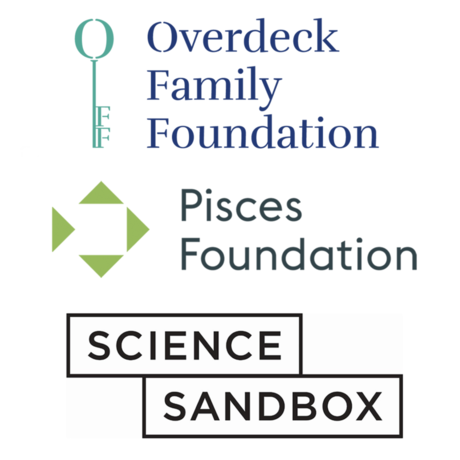 pisces, overdeck, and science sandbox logos