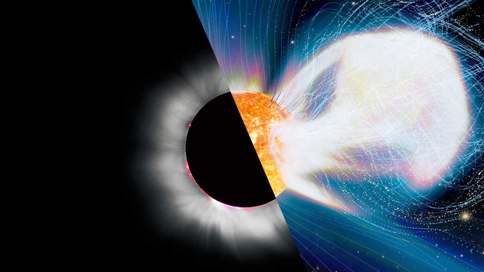 Solar Eclipse and Solar Storm